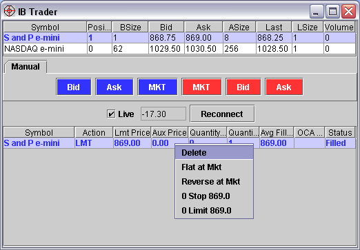 IBTrader Screenshot